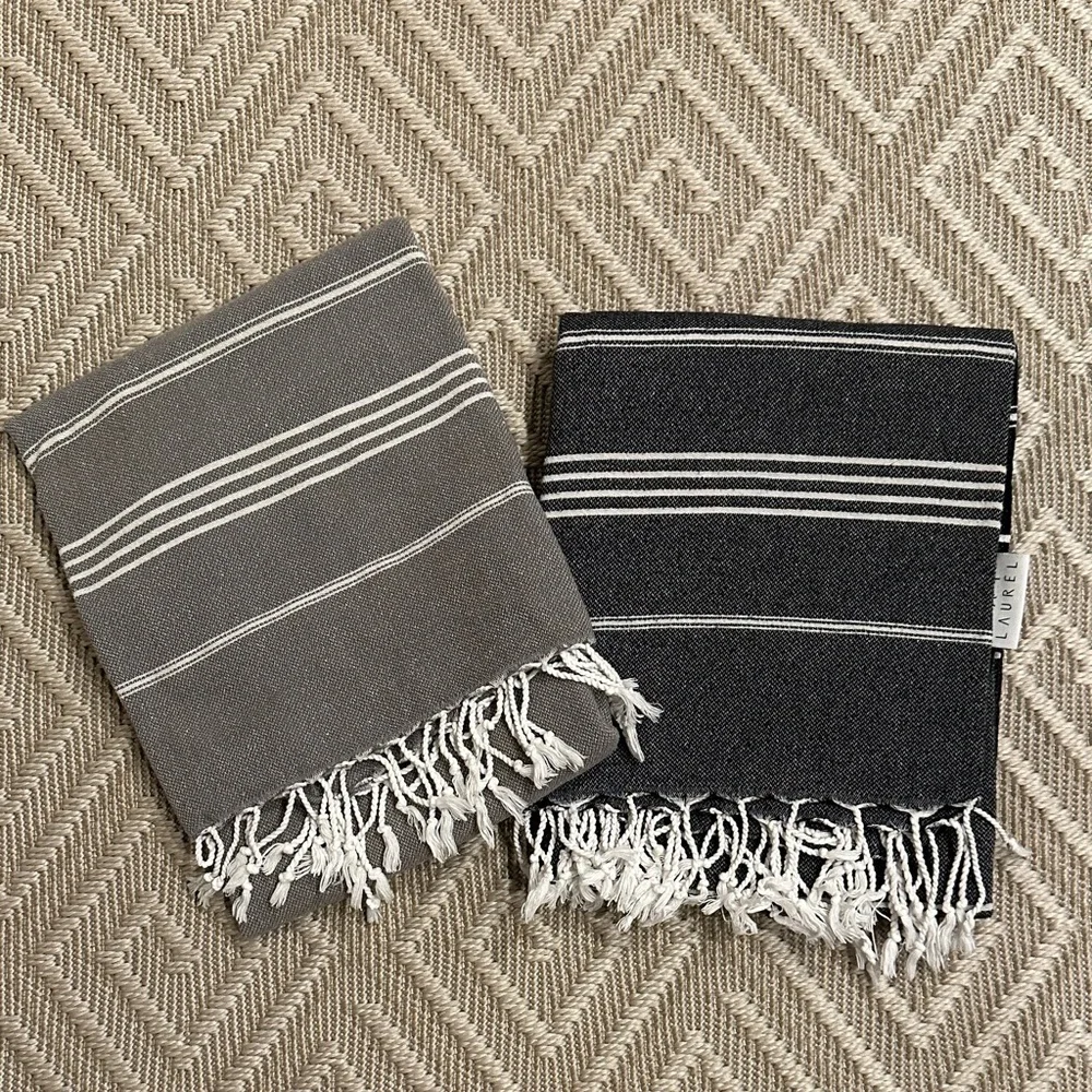 BAY LAUREL Turkish Beach Towel- set of 2